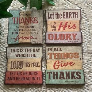 Set of 4 Magnets biblical inspiration